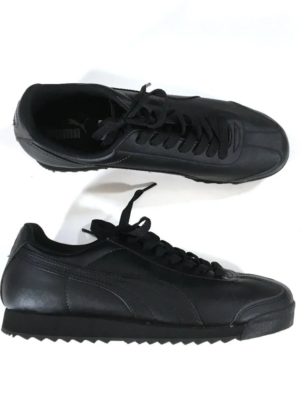 Puma Roma Sneakers Mens Size 11.5 Black Lace Up 353572